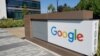 Google ရုံးချုပ်ရှေ့ဆိုင်းဘုတ်