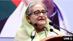 বাংলাদেশের প্রধানমন্ত্রী শেখ হাসিনা। 