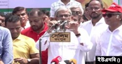 রংপুরে তারণ্যের রোডমার্চ কর্মসূচির উদ্বোধন কালে বিএনপির মহাসচিব মির্জা ফখরুল ইসলাম আলমগীর।