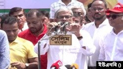 রংপুরে তারণ্যের রোডমার্চ কর্মসূচির উদ্বোধন কালে বিএনপির মহাসচিব মির্জা ফখরুল ইসলাম আলমগীর