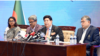 পররাষ্ট্র মন্ত্রণালয়ে এক সংবাদ সম্মেলনে বাংলাদেশের পররাষ্ট্রমন্ত্রী এ কে আব্দুল মোমেন। ২০ আগস্ট, ২০২৩। 