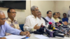 ঢাকার নয়াপল্টন কার্যালয়ে বিএনপির যৌথসভা শেষে সংবাদ সম্মেলনে দলটির মহাসচিব মির্জা ফখরুল ইসলাম আলমগীর। ২১ আগস্ট, ২০২৩। 