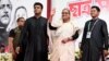 জাতীয় শোক দিবস উপলক্ষে রাজধানী ঢাকার ঐতিহাসিক সোহরাওয়ার্দী উদ্যানে বাংলাদেশ ছাত্রলীগ আয়োজিত ছাত্র সমাবেশে বাংলাদেশের প্রধানমন্ত্রী ও আওয়ামী লীগ সভানেত্রী শেখ হাসিনা। ১ সেপ্টেম্বর, ২০২৩।