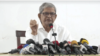 বিএনপি চেয়ারপারসনের রাজনৈতিক কার্যালয়ে অনুষ্ঠিত সংবাদ সম্মেলনে বিএনপি মহাসচিব মির্জা ফখরুল ইসলাম আলমগীর। ১১ অক্টোবর, ২০২৩।