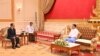 နိုင်ငံတော်စီမံအုပ်ချုပ်ရေးကောင်စီဥက္ကဋ္ဌ နိုင်ငံတော်ဝန်ကြီးချုပ် ဗိုလ်ချုပ်မှူးကြီး မင်းအောင်လှိုင် အာဆီယံဥက္ကဋ္ဌ၏ မြန်မာနိုင်ငံဆိုင်ရာအထူးကိုယ်စားလှယ်အား လက်ခံတွေ့ဆုံ
နေပြည်တော်၊ ဇန်နဝါရီ - ၁၀