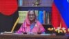বাংলাদেশের প্রধানমন্ত্রী শেখ হাসিনা