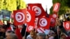 Des ONG locales et internationales ont lancé plusieurs appels à sa libération dénonçant sa condamnation à cinq ans de prison comme "une mascarade" et "un revers majeur pour le système judiciaire". (Photo by FETHI BELAID / AFP)