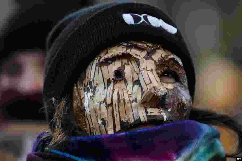Activists gather at the Place Des Arts after a demonstration against the United Nations Biodiversity Conference (COP15) during the March for Biodiversity for Human Rights in Montreal, Quebec, Canada, Dec. 10, 2022. 