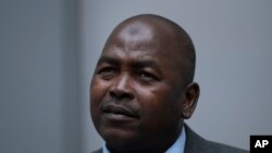 Mahamat Said Abdel Kani akiwa mbele ya Mahakama Kuu ya Kimataifa ya Uhalifu huko the Hague, Uholanzi, Jumatatu, Sept. 26, 2022. 