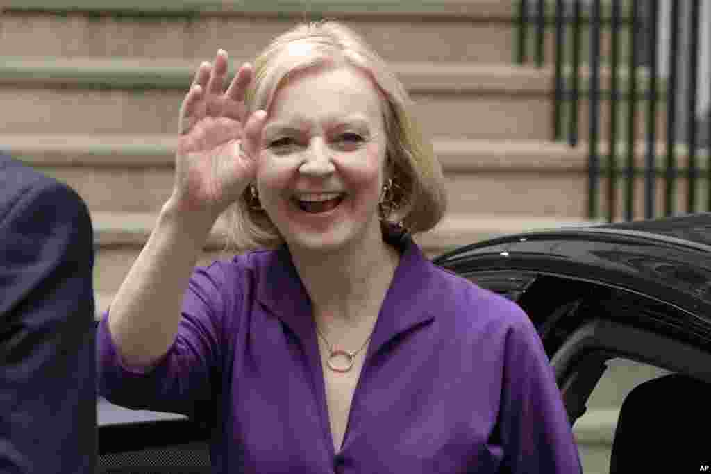 Liz Truss arrives at Conservative Central Office in Westminster after winning the Conservative Party leadership contest in London.&nbsp;Liz Truss will become Britain&#39;s new Prime Minister after an audience with Britain&#39;s Queen Elizabeth II on Sept. 6.&nbsp;