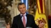 El presidente de Argentina, Mauricio Macri, mientras atendía una conferencia de prensa en la casa del gobierno de la Casa Rosada, este año.