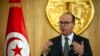 Le Premier ministre Elyes Fakhfakh prend la parole lors d'une conférence de presse à Tunis, Tunisie, le 24 janvier 2020.
