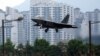 美国空军一架F-22 “猛禽”战机在韩国光州空军基地降落。（2018年5月16日）