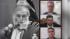 تصاویر از بالا به پایین:‌ ادریس آلی، آزاد شجاعی و رسول احمد محمد به اتهام مشارکت در کشتن محسن فخری‌زاده اعدام شدند 